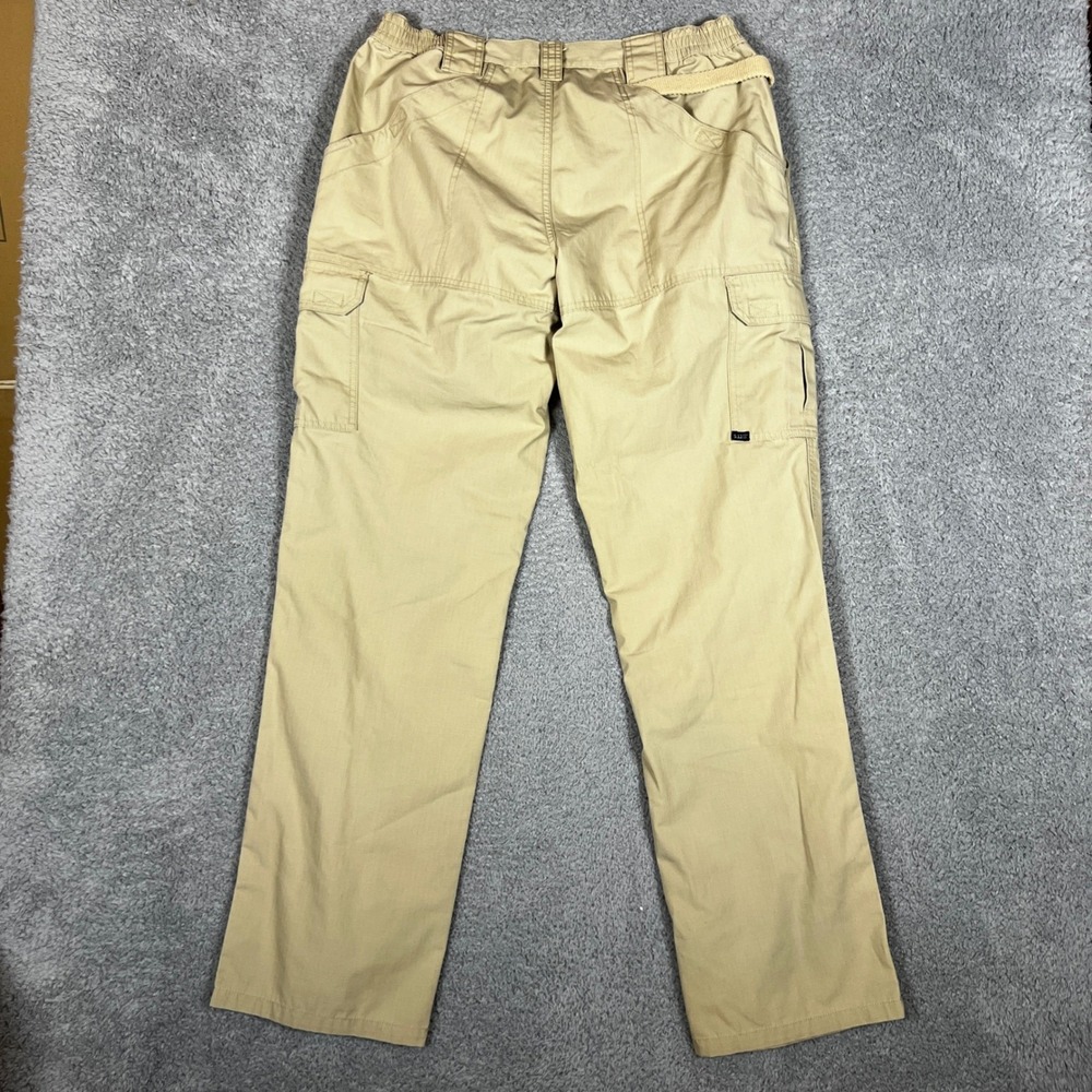 5.11 Tactical Cargo Pants Mens 34x32 Tan Good Ripstop Utility Workwear